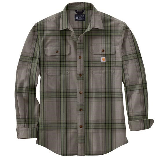 *SALE* ONLY 3XLT LEFT!! Carhartt Loose Fit Heavyweight Flannel Button Front L/S Plaid Shirt
