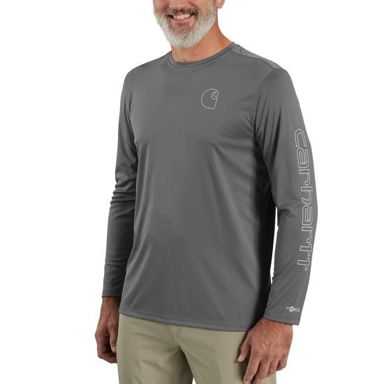 Carhartt Force Sun Defender™ Lightweight Logo Graphic L/S Shirt