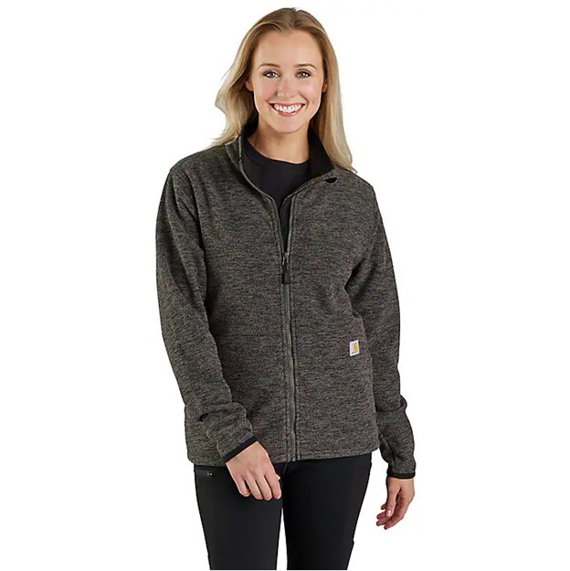 Carhartt Women's Full-Zip Relaxed Fit Mock Neck Fleece Jacket