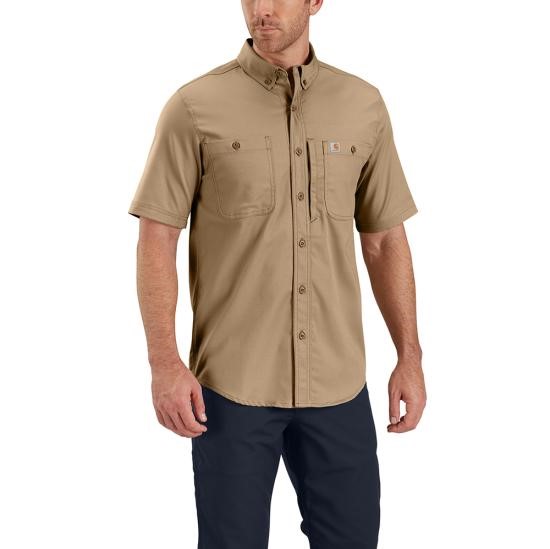 Carhartt Rugged Professional Series Relaxed Fit Canvas Short Sleeve Work Shirt