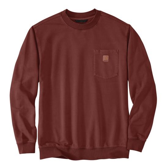 Carhartt Relaxed Fit Midweight Garment Dye French Terry Crewneck Pocket Sweatshirt