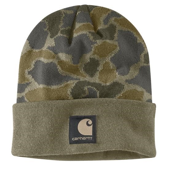 Carhartt Knit Cuffed Camo Beanie