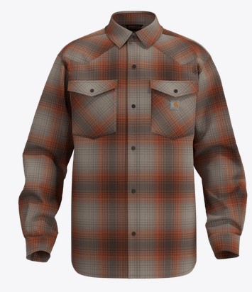 Carhartt Montana Rugged Flex™ Relaxed Fit Lightweight Snap Front L/S Shirt