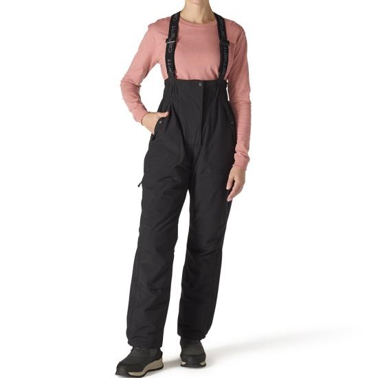 Carhartt Women's Storm Defender Insulated Bib Overall Black