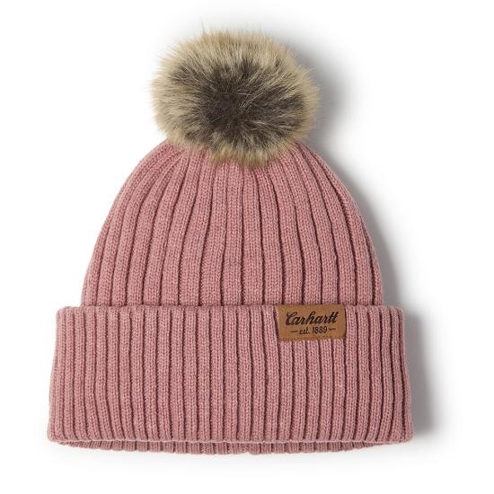 Carhartt Women's Knit Faux Fur Pom-Pom Beanie