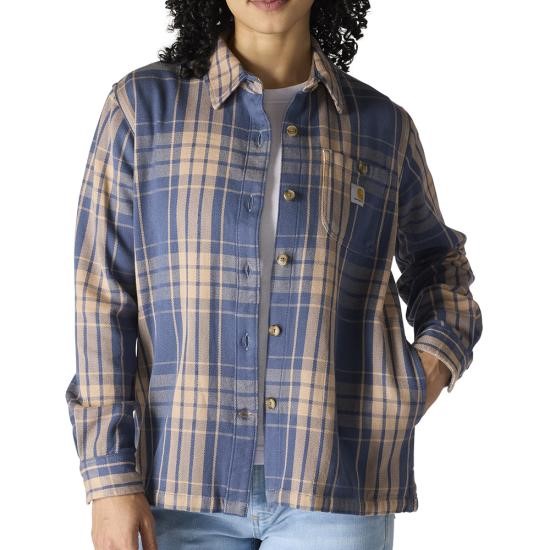 Carhartt Women's Tencel™ Fiber Series Loose Fit Button Front Twill Plaid L/S Shirt