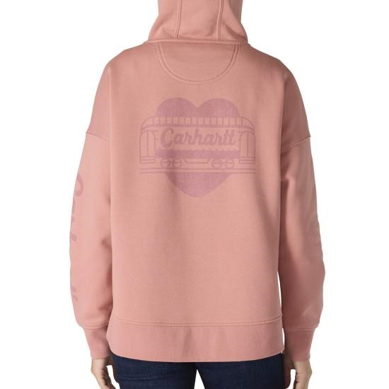 Carhartt Women's Oversized-Fit Midweight Heart Graphic Hoodie