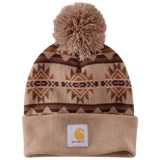 Carhartt Women's Bethany Yellowtail Pom Cuffed Beanie