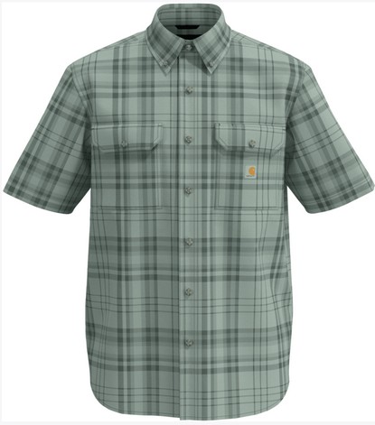 Carhartt Fort Loose Fit Plaid Button Front S/S Shirt