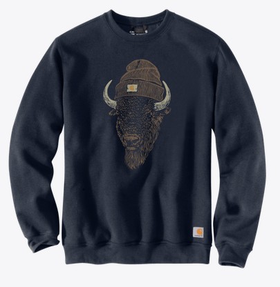 Carhartt Sawyer Bison Crewneck Sweatshirt