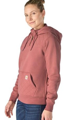 Carhartt Women's Paxton Quilted Quarter Zip Hooded Sweatshirt