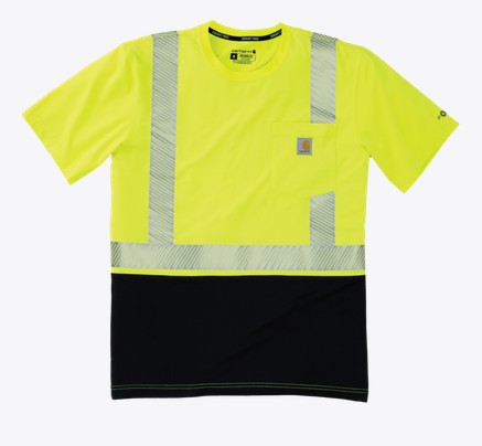 Carhartt HV Force Relaxed Class 2 Pocket S/S Shirt