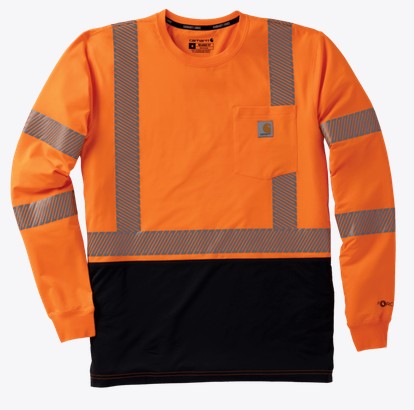 Carhartt HV Force Relaxed Class 3 Pocket L/S Shirt
