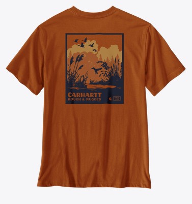 Carhart Irvine Relaxed Ducks Pocket S/S Shirt - Homestead Red