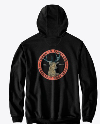 Carhartt Sawyer Deer Hoodie - Black