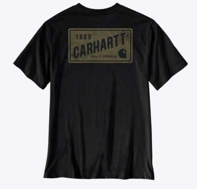 Carhartt Irvine Relaxed Camo License Plate Pocket S/S Shirt