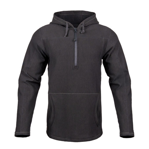 Dragonwear FR Elements™ Lite Surge™ Hooded Quarter-Zip Sweatshirt - Black
