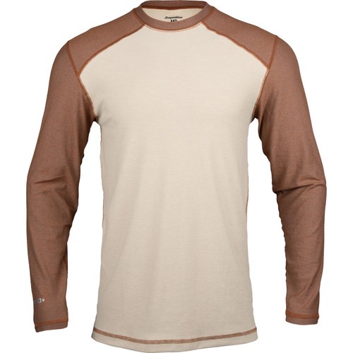 Dragonwear FR Pro Dry® Tech Baseball L/S Shirt - Khaki/ Rust