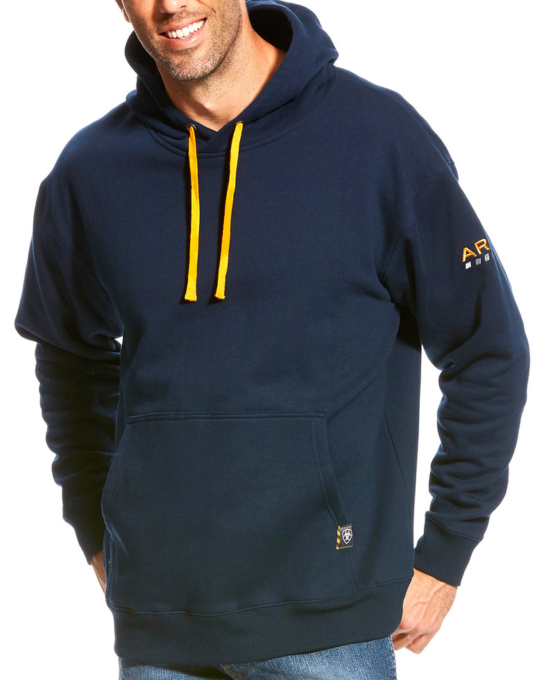 Ariat Rebar Workman Pullover Hooded Sweatshirt - Navy