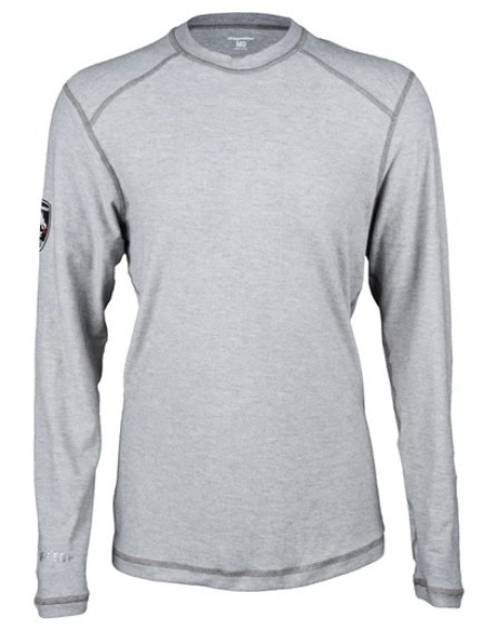 Dragonwear Women's FR Pro Dry® Tech Crewneck L/S Shirt - Gray Hether
