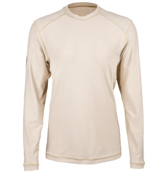 Dragonwear Women's FR Pro Dry® Tech Crewneck L/S Shirt - Khaki Heather