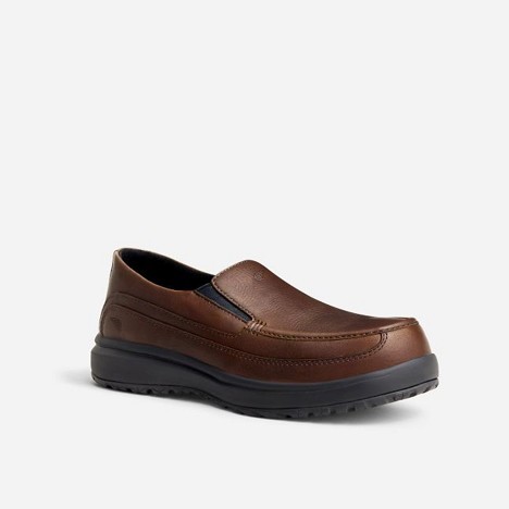 Red Wing EXCELON Oxford Slip-On Safety Toe  NT PR SR EH SRO - Brown