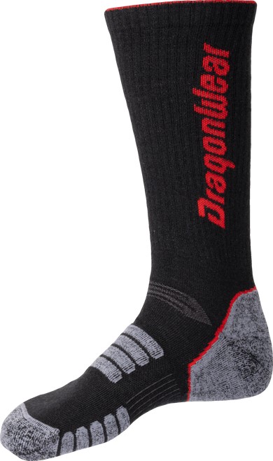 Dragonwear Daily Merino Workweight  Socks - Black