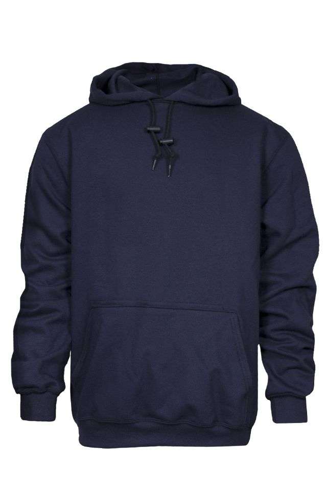 NSA FR Double Thick Hooded Pullover Sweatshirt - Navy
