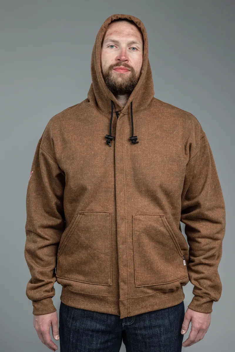 NSA DRIFIRE® FR Heavyweight Tacoma Hooded Zip-Front Sweatshirt - Brown Multi