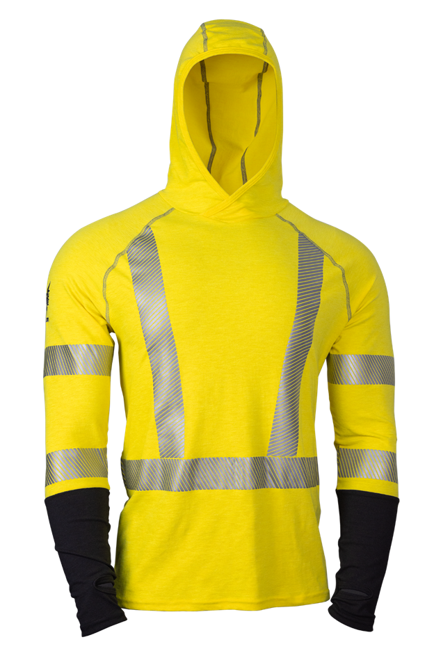 NSA DriFire FR Hi-Vis Class 3 Performance Hoodie - Hi-Vis Yellow
