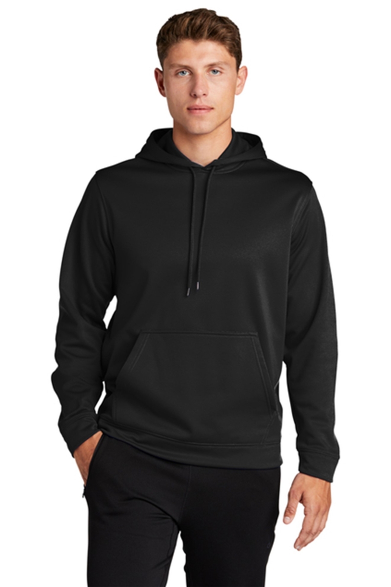 **ONLY ONE LEFT SIZE LARGE** Sport-Tek® Sport-Wick® Fleece Hooded Pullover - Black