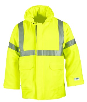 NSA Nasco FR Sentinel Rain Jacket  - Type R Class 3 - Hi-Vis Yellow