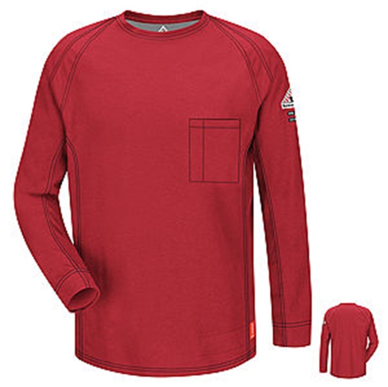 **ONLY ONE LEFT IN SIZE L***Bulwark FR iQ Series Comfort Knit Crewneck Pocket L/S Shirt