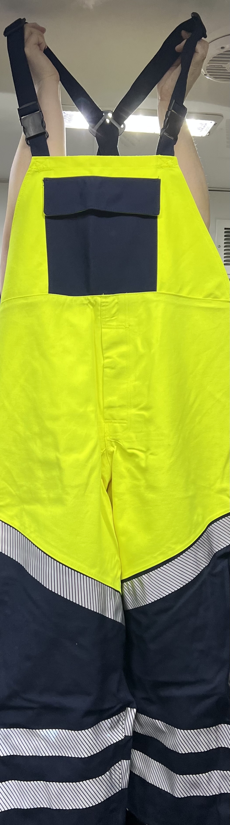 *SALE* ONLY (1) XL LEFT!!  NSA FR Waterproof HI-VIA Class E Rain Bib
