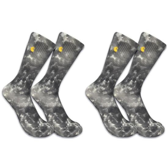 Carhartt Women's Midweight Tie-Dye Crew Sock - 2 Pack