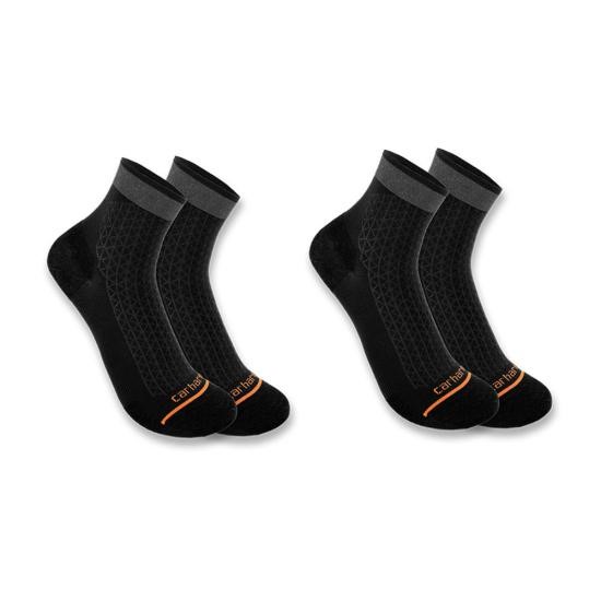 Carhartt Lightweight Durable Quarter Sock - 2 Pack