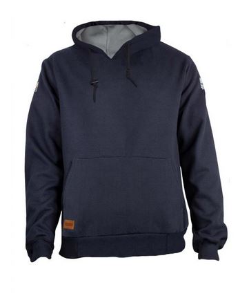 NSA Women's FR Thermal Lined Heavyweight Hooded Pullover Sweatshirt - Navy